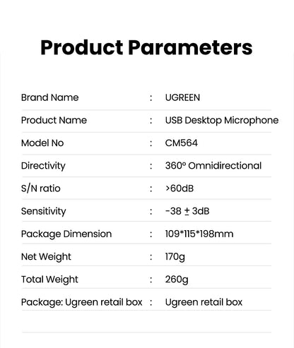 UGREEN Desktop Microphone