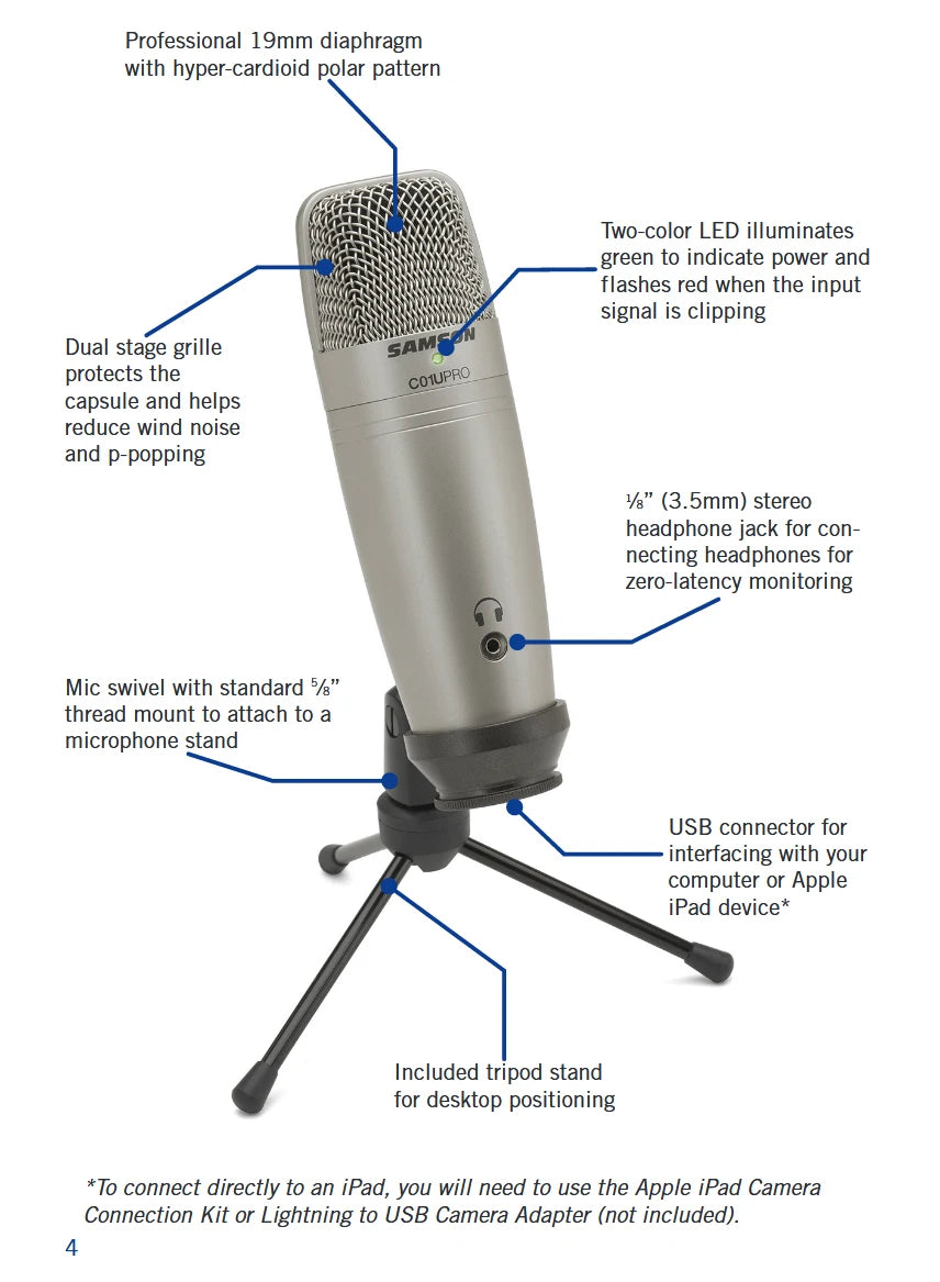 Samson C01U Pro Studio Microphone