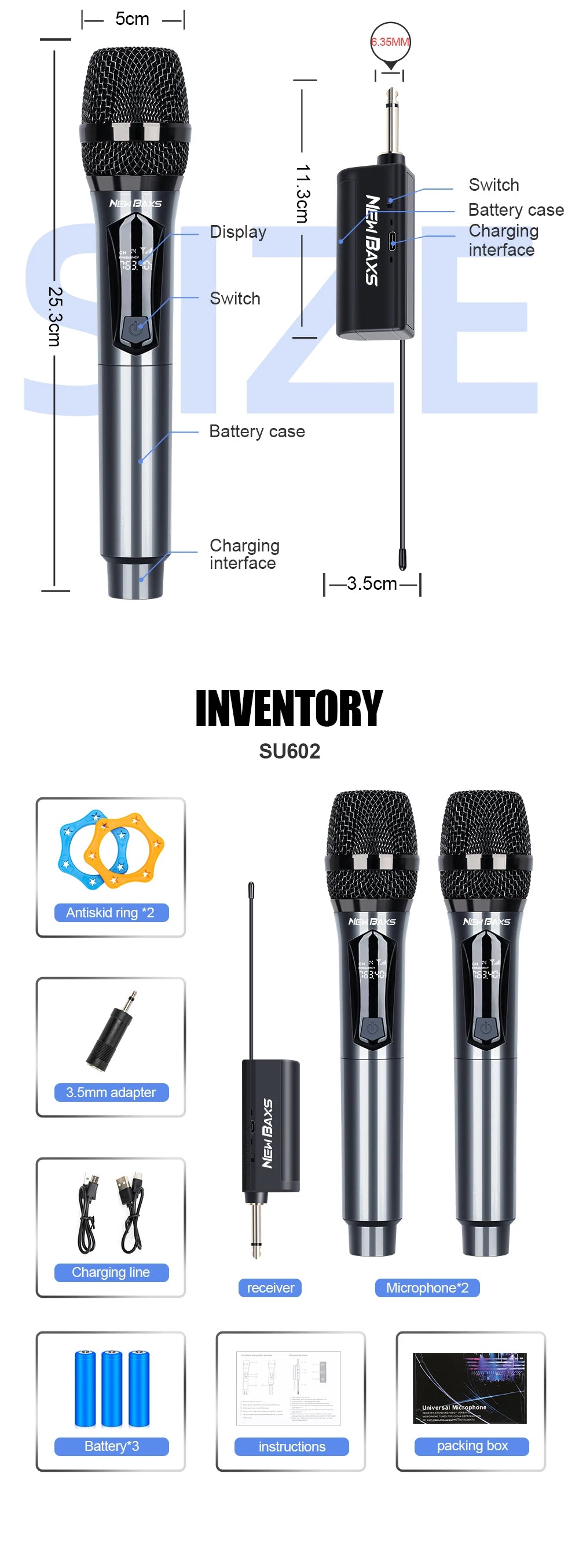 NEW BAXS UHF Professional Microphone