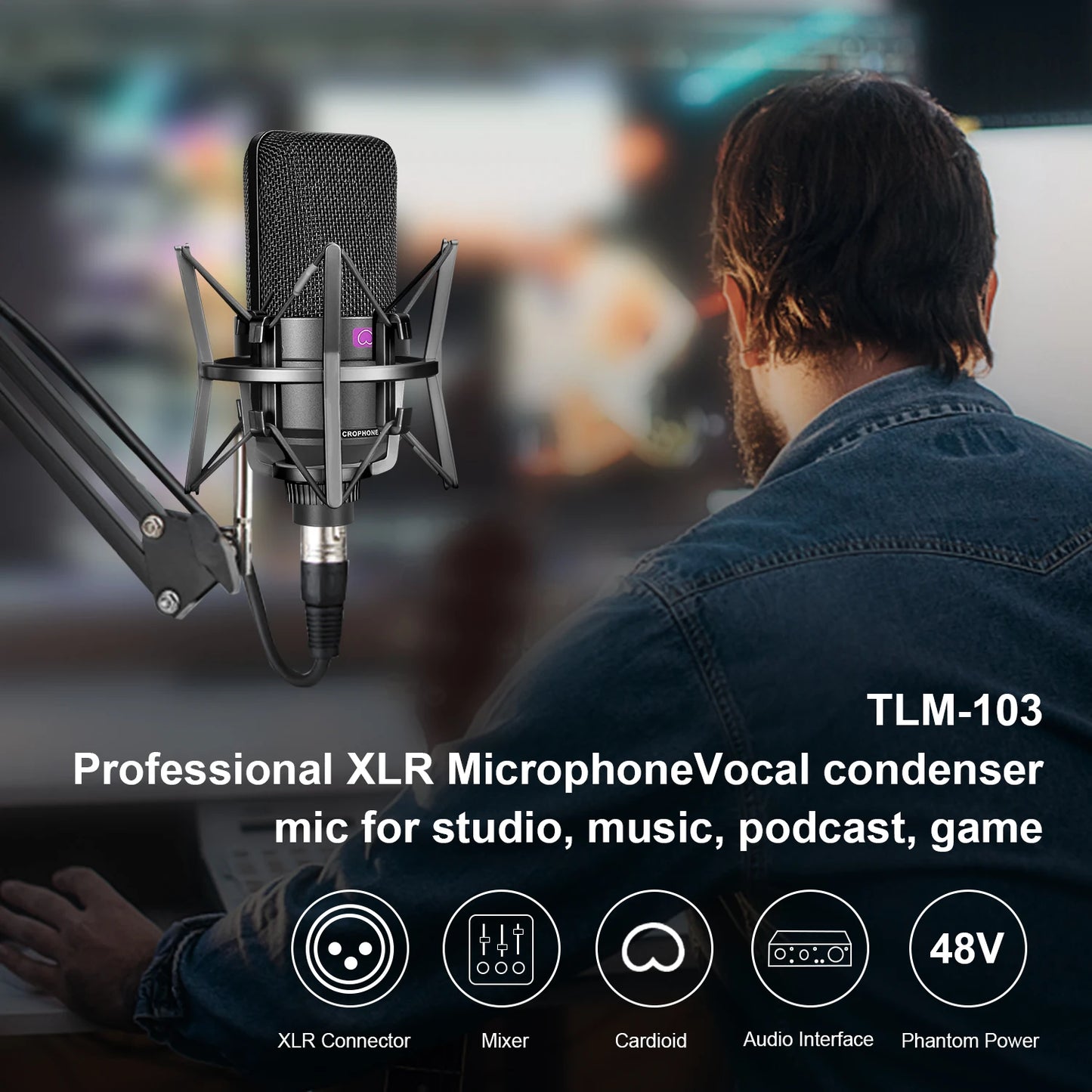 TLM-103 XLR Professional Condenser Microphone