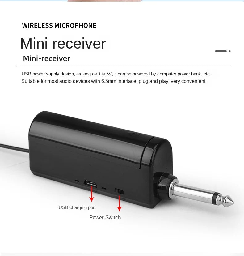 AOIEUUAI UHF Wireless Microphone