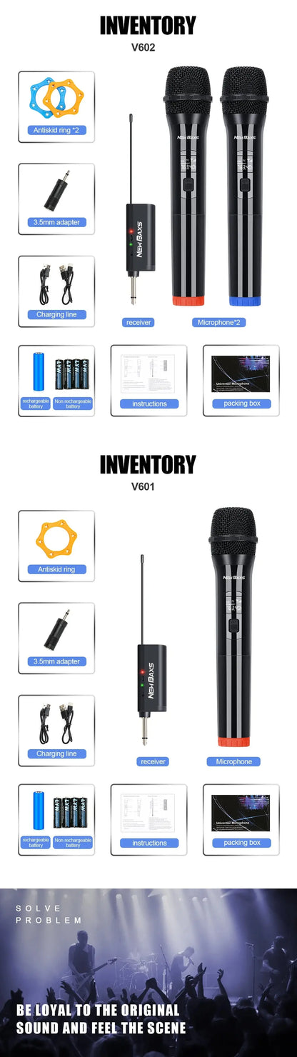 NEW BAXS Multi-colour set Wireless Microphone