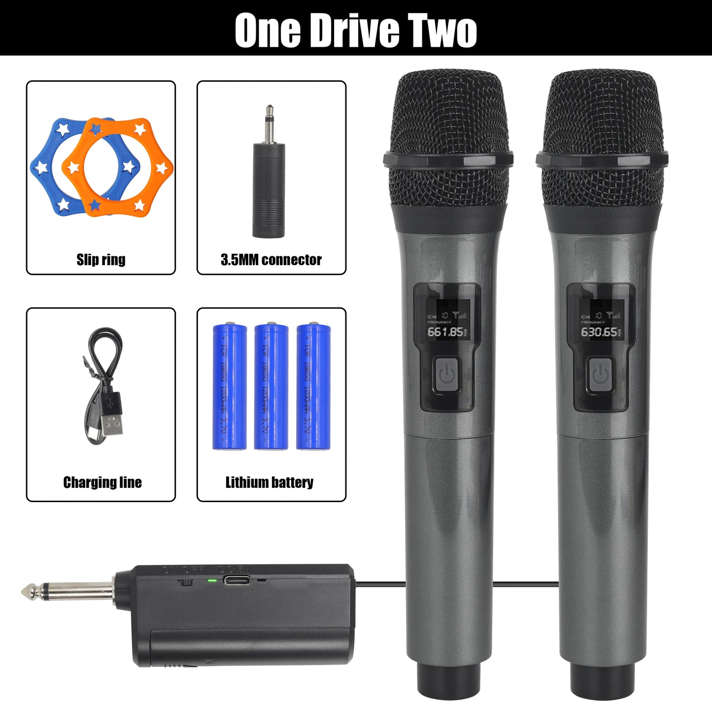 UHF Wireless Microphone - Handheld Karaoke Microphone