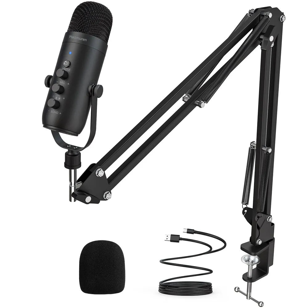 ZEALSOUND K66-S Condenser Microphone Kit (With Boom Arm)