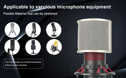 Pop Filter Windscreen Mic Shield