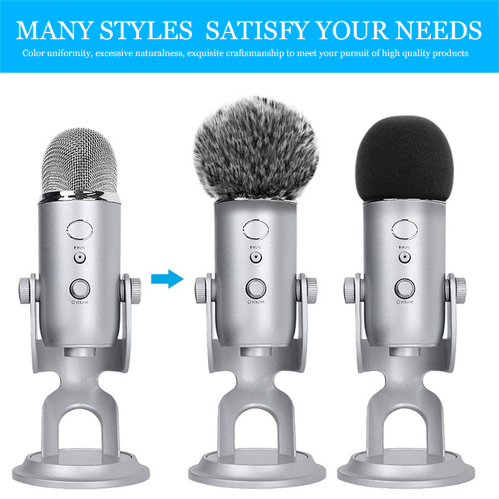 Plush furry microphone Windscreen Cover