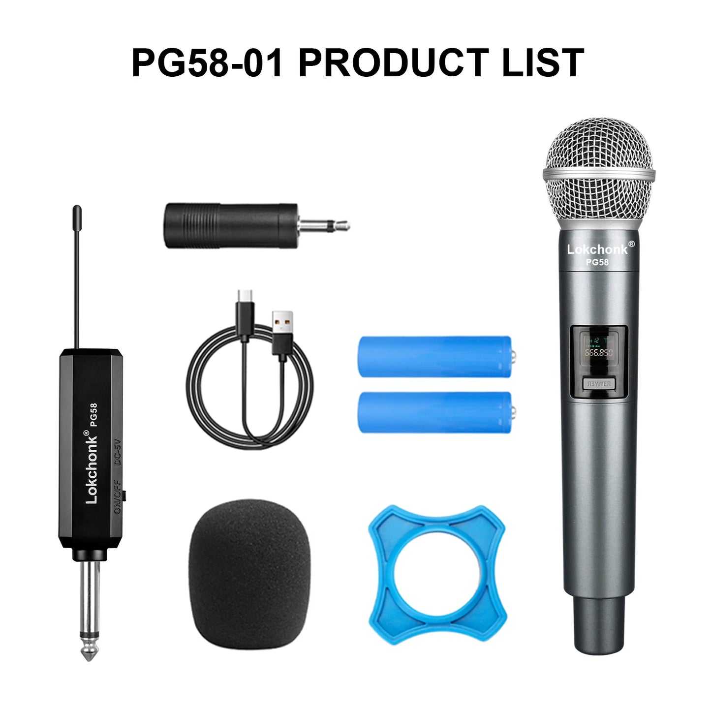 PG58 UHF Wireless Microphone