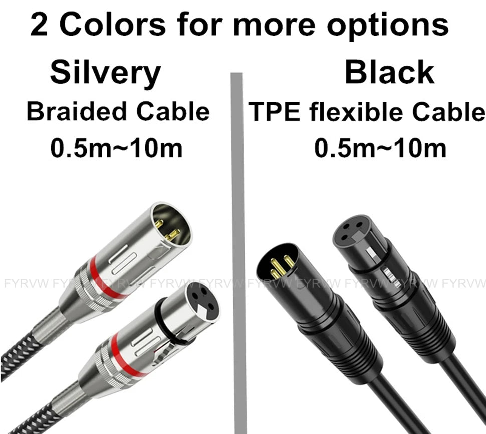 XLR Audio Microphone Cable (Male to Female)