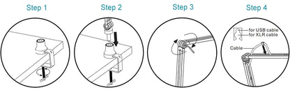 SZKOSTON Adjustable Metal Microphone Stand