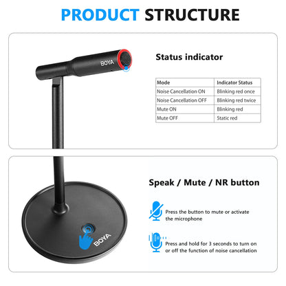 BOYA BY-CM1 Desktop Microphone