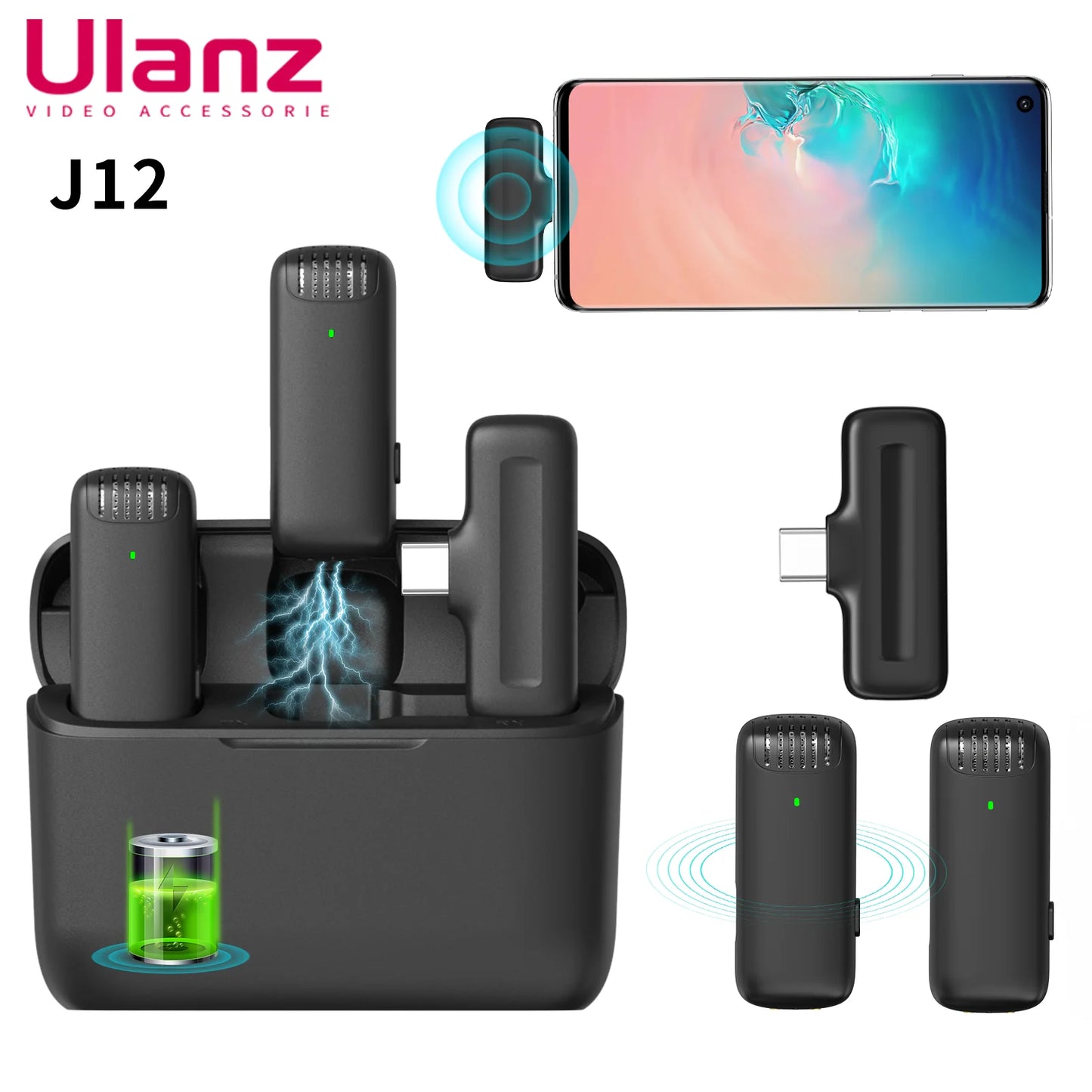 Ulanzi J12 Lavalier Microphone