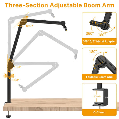 VIJIM LS24 Microphone Boom Arm Stand