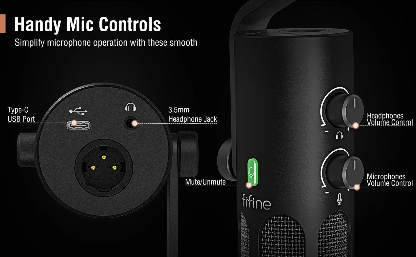 FIFINE Tank3 Dynamic Microphone