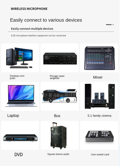 AOIEUUAI UHF Wireless Microphone