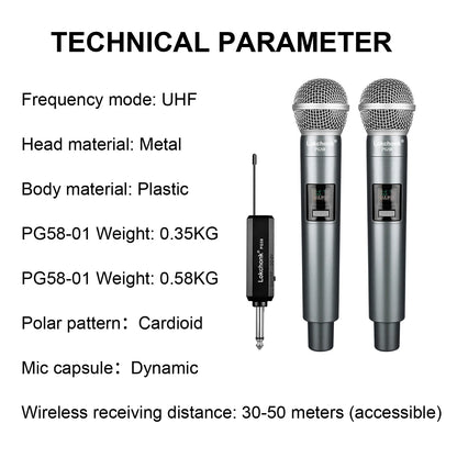 PG58 UHF Wireless Microphone